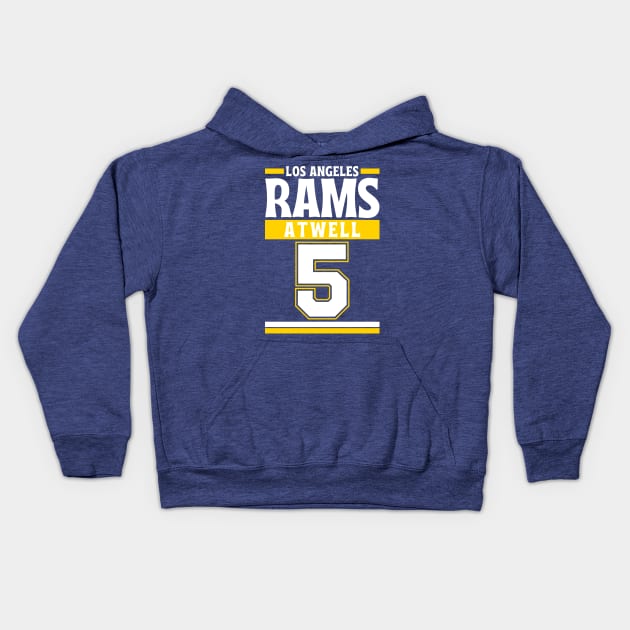 Los Angeles Rams Atwell 5 American Football Edition 3 Kids Hoodie by Astronaut.co